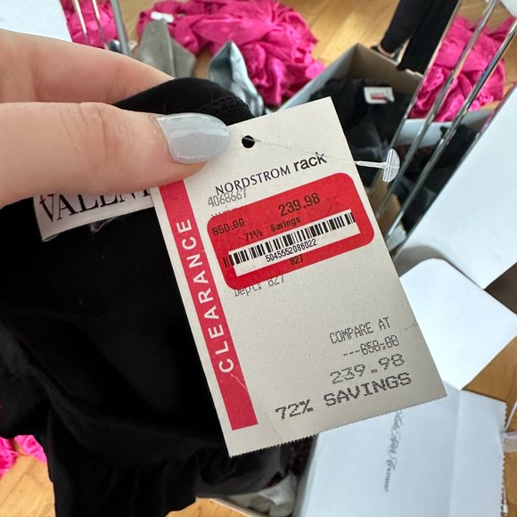 Red Valentino Mini Sheath Dress Small Black Crew Neck Short Sleeve Ruffle Print - Picture 3 of 12